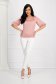 Lightpink women`s blouse from satin loose fit with cuffs with decorative buttons - StarShinerS 4 - StarShinerS.com