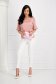 Lightpink women`s blouse from satin loose fit with cuffs with decorative buttons - StarShinerS 5 - StarShinerS.com