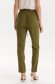 Pantaloni din material subtire verde conici cu elastic in talie si buzunare laterale - Top Secret 3 - StarShinerS.ro