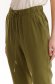 Pantaloni din material subtire verde conici cu elastic in talie si buzunare laterale - Top Secret 4 - StarShinerS.ro