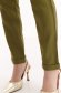 Pantaloni din material subtire verde conici cu elastic in talie si buzunare laterale - Top Secret 5 - StarShinerS.ro