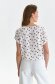 White women`s blouse light material loose fit dots print 3 - StarShinerS.com
