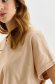 Nude women`s blouse cotton loose fit with rounded cleavage 5 - StarShinerS.com
