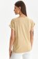 Beige t-shirt loose fit cotton with rounded cleavage 3 - StarShinerS.com