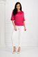 Raspberry women`s blouse from satin loose fit with cuffs with decorative buttons - StarShinerS 6 - StarShinerS.com