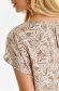 Bluza dama din material subtire bej cu croi larg care se leaga in talie - Top Secret 5 - StarShinerS.ro