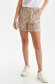 Beige shorts thin fabric loose fit lateral pockets with elastic waist 2 - StarShinerS.com
