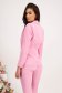 Pink Elastic Fabric Suit with Contrasting Lapels - StarShinerS 4 - StarShinerS.com