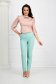 - StarShinerS powder pink women`s blouse from satin loose fit with puffed sleeves 4 - StarShinerS.com