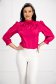 - StarShinerS fuchsia women`s blouse from satin loose fit with puffed sleeves 2 - StarShinerS.com