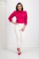 - StarShinerS fuchsia women`s blouse from satin loose fit with puffed sleeves 4 - StarShinerS.com