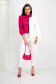 - StarShinerS fuchsia women`s blouse from satin loose fit with puffed sleeves 5 - StarShinerS.com