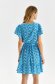 Blue dress thin fabric short cut cloche with elastic waist 3 - StarShinerS.com