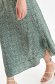 Green dress thin fabric cloche with puffed sleeves short sleeves 6 - StarShinerS.com