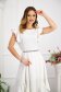 - StarShinerS ivory dress light material asymmetrical cloche with ruffle details 4 - StarShinerS.com
