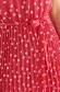 Pink dress thin fabric pleated midi cloche with elastic waist 5 - StarShinerS.com