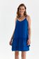 Blue dress thin fabric short cut loose fit adjustable straps 2 - StarShinerS.com