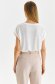 White t-shirt thin fabric loose fit net stockings 3 - StarShinerS.com