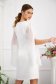 - StarShinerS white dress elastic cloth with veil sleeves straight 2 - StarShinerS.com