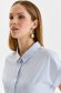 Lightblue women`s shirt cotton tented short sleeves 5 - StarShinerS.com