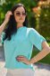 Mint women`s blouse loose fit from veil fabric wrinkled texture 3 - StarShinerS.com