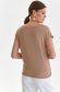 Peach t-shirt thin fabric loose fit with v-neckline 3 - StarShinerS.com