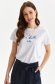 White t-shirt cotton loose fit short sleeves 1 - StarShinerS.com