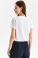 White t-shirt cotton loose fit short sleeves 3 - StarShinerS.com