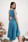 - StarShinerS turquoise dress elastic cloth asymmetrical cloche with glitter details 2 - StarShinerS.com