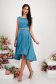 - StarShinerS turquoise dress elastic cloth asymmetrical cloche with glitter details 3 - StarShinerS.com