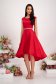 - StarShinerS red dress elastic cloth asymmetrical cloche with glitter details 4 - StarShinerS.com