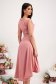 - StarShinerS powder pink dress elastic cloth asymmetrical cloche with glitter details 2 - StarShinerS.com