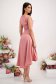 - StarShinerS powder pink dress elastic cloth asymmetrical cloche with glitter details 4 - StarShinerS.com