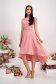 - StarShinerS powder pink dress elastic cloth asymmetrical cloche with glitter details 5 - StarShinerS.com