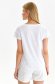 Tricou din bumbac alb cu croi larg si imprimeu abstract - Top Secret 3 - StarShinerS.ro
