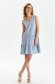 Lightblue dress cotton short cut loose fit with v-neckline 2 - StarShinerS.com