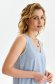 Lightblue dress cotton short cut loose fit with v-neckline 5 - StarShinerS.com