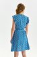 Rochie din material subtire albastra scurta in clos cu elastic in talie si decolteu petrecut - Top Secret 3 - StarShinerS.ro