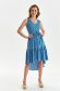 Blue dress asymmetrical cloche thin fabric with v-neckline 2 - StarShinerS.com