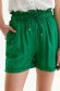 Pantaloni scurti din material subtire verde cu croi larg si buzunare laterale - Top Secret 4 - StarShinerS.ro