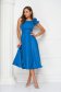 Blue dress cloche elastic cloth with ruffled sleeves - StarShinerS 1 - StarShinerS.com