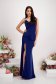 - StarShinerS lycra long with embellished accessories blue dress 3 - StarShinerS.com
