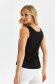 Black top shirt cotton tented with rounded cleavage 3 - StarShinerS.com
