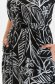 Darkblue dress viscose midi cloche with elastic waist lateral pockets 5 - StarShinerS.com