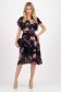 Rochie din voal midi in clos cu elastic in talie si accesoriu tip curea - StarShinerS 3 - StarShinerS.ro