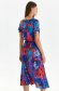Dress midi cloche with elastic waist thin fabric with floral print 3 - StarShinerS.com