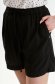 Black shorts medium waist loose fit viscose with pockets 4 - StarShinerS.com