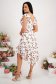 Asymmetric Georgette Midi Dress with Ruffles - StarShinerS 5 - StarShinerS.com