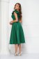 Green dress cloche elastic cloth with ruffled sleeves - StarShinerS 2 - StarShinerS.com