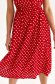 Red dress lateral pockets cloche with elastic waist thin fabric 5 - StarShinerS.com